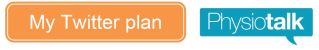 Physiotalk twitter plan